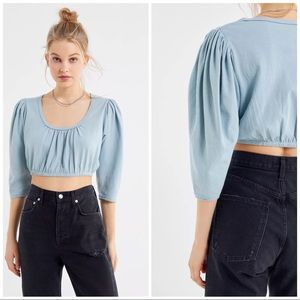 💥50% OFF💥NWOT UO Maleia Puff Sleeve Cropped Top